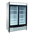 Maxx Cold Refrigerator 48 cu.ft., DBL Slide Dr, Comm. Merchandiser, White/Glass MXM2-48RS
